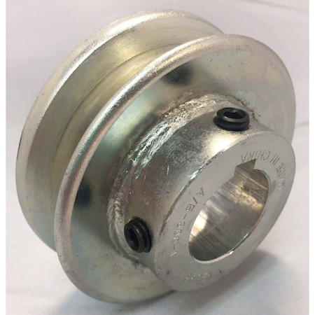 Terre Products V-Groove Drive Pulley - 3'' Dia. - 1'' Bore - Steel 230010